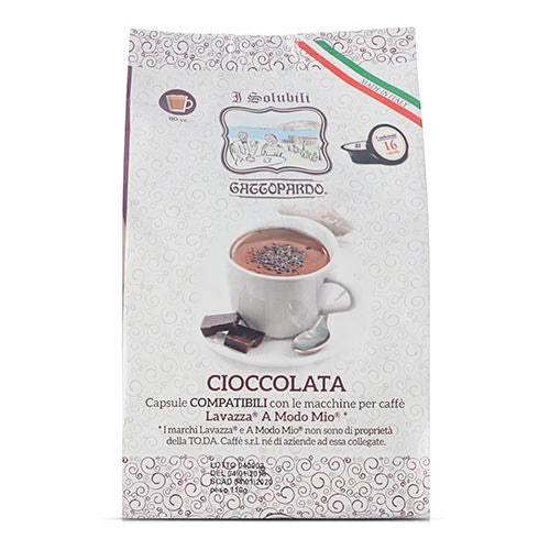 128 Capsule CIOCCOLATA Gattopardo To.Da Compatibili Lavazza A Modo Mio