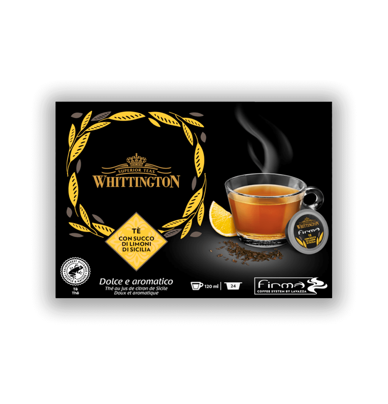 Capsule Firma | Bevande calde Whittington Tè RFA con succo di Limoni di Sicilia x 24