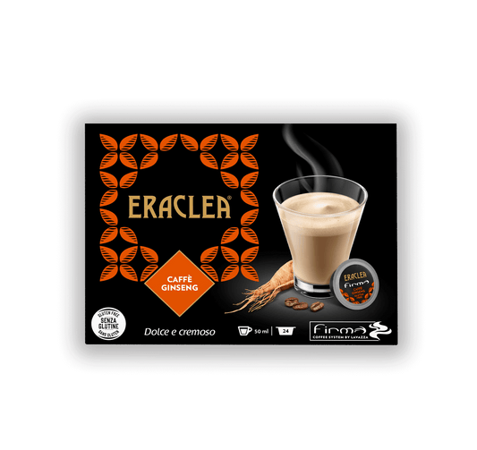 Capsule Firma | Bevande calde Eraclea Caffè Ginseng Senza Glutine x 24