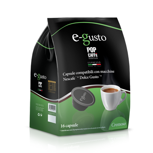 Capsule E-Gusto Miscela Cremoso Compatibili con macchine Dolce Gusto x 16