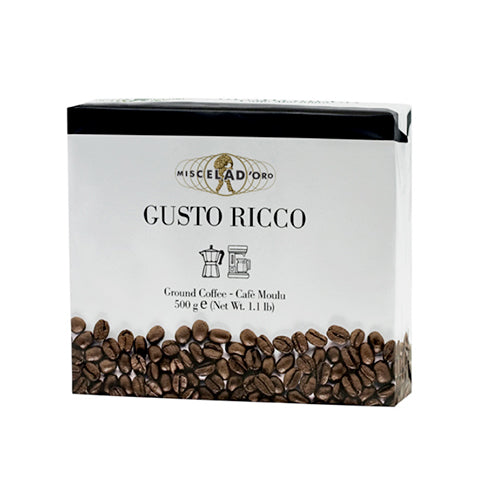 Bipack Gusto Ricco – 2 confezioni 250g – Caffè macinato