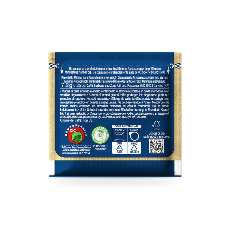 Cialde ESE 44 mm Caffè Borbone Miscela BLU X 150