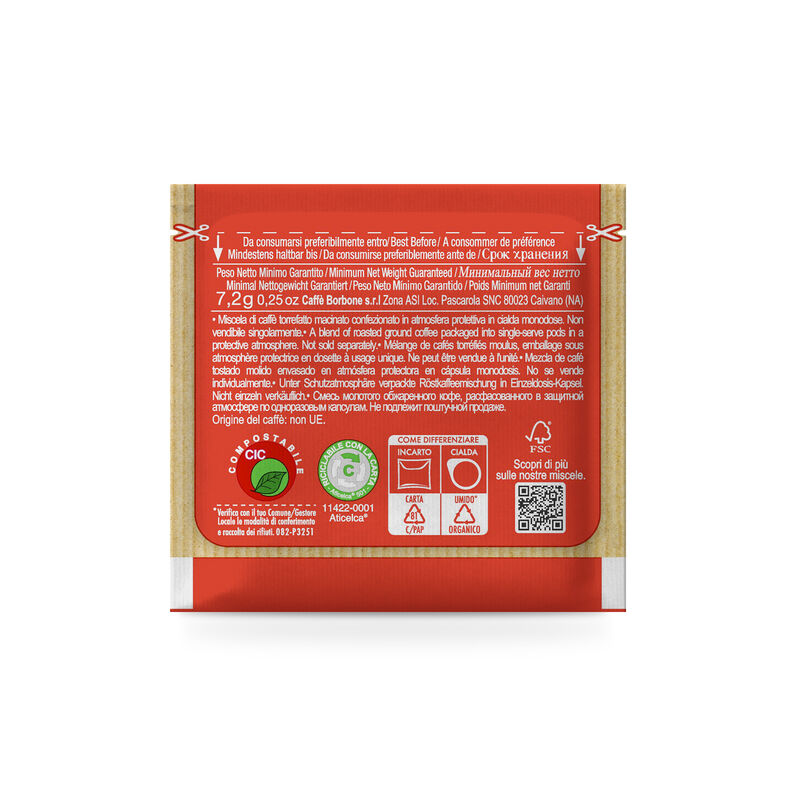 Cialde ESE 44 mm Caffè Borbone Miscela ROSSA X 150