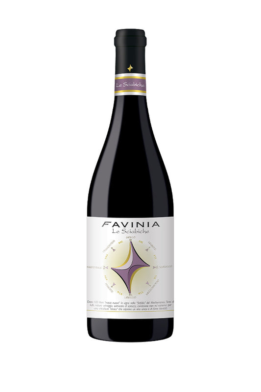 Il vino rosso della viticoltura eroica di mare  FAVINIA LE SCIABICHE IGT Terre Siciliane Perricone e Nero d’Avola