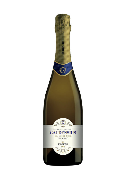 Il Perlage dell’Etna in stile Firriato  GAUDENSIUS BLANC DE NOIR Etna D.O.C. Metodo Classico Brut Nerello Mascalese