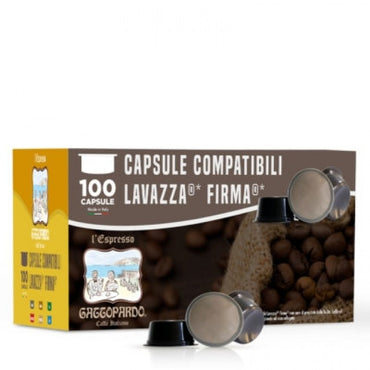 100 Capsule Caffè Gattopardo To.Da GUSTO RICCO compatibili Lavazza Firma