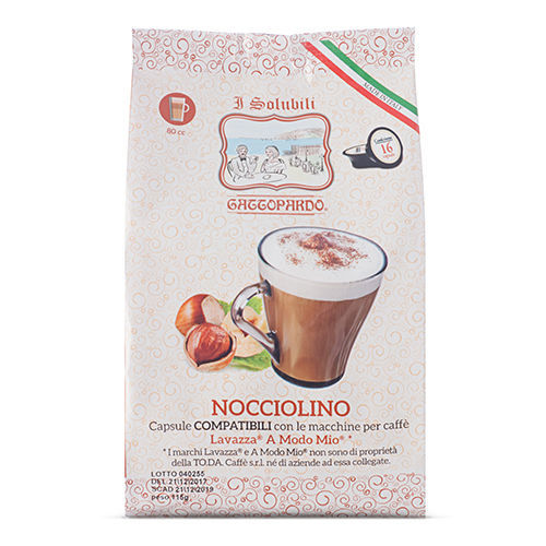 128 Capsule NOCCIOLINO Gattopardo To.Da Compatibili Lavazza A Modo Mio
